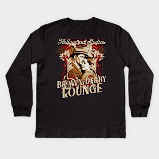 Hollywood Studios Brown Derby Lounge Bar and Drinks Kids Long Sleeve T-Shirt